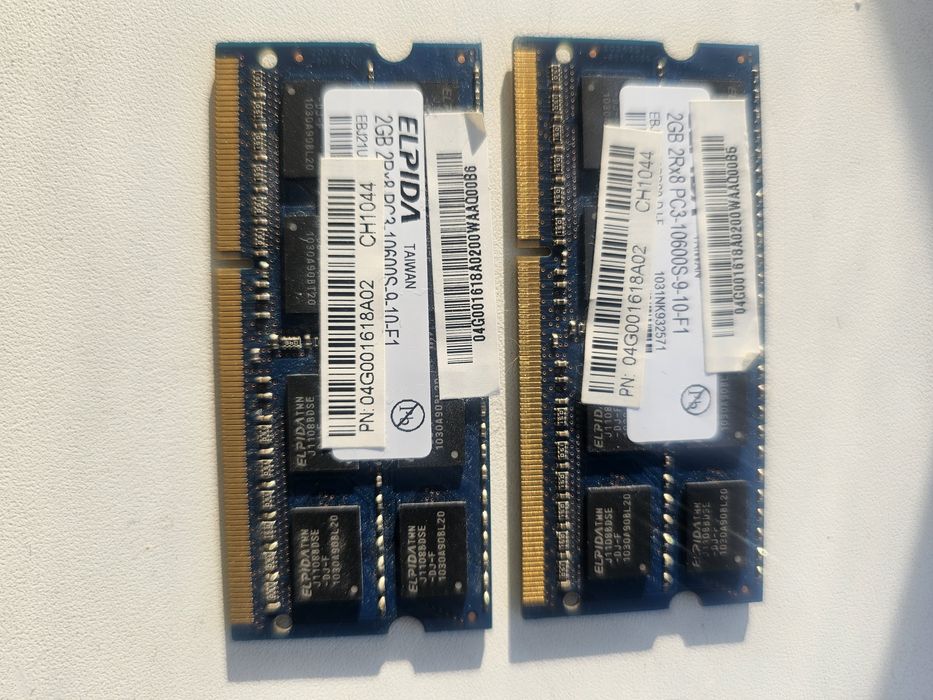 Оперативная память для ноутбука 4 Гб (2+2)