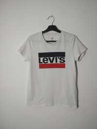 Levi's Levis t-shirt biała koszulka S