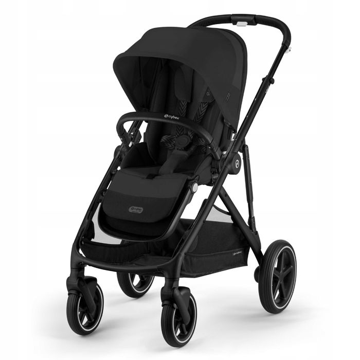 cybex gazelle s 2.0 wózek spacerowy z opcją bliźniaczego  moon black