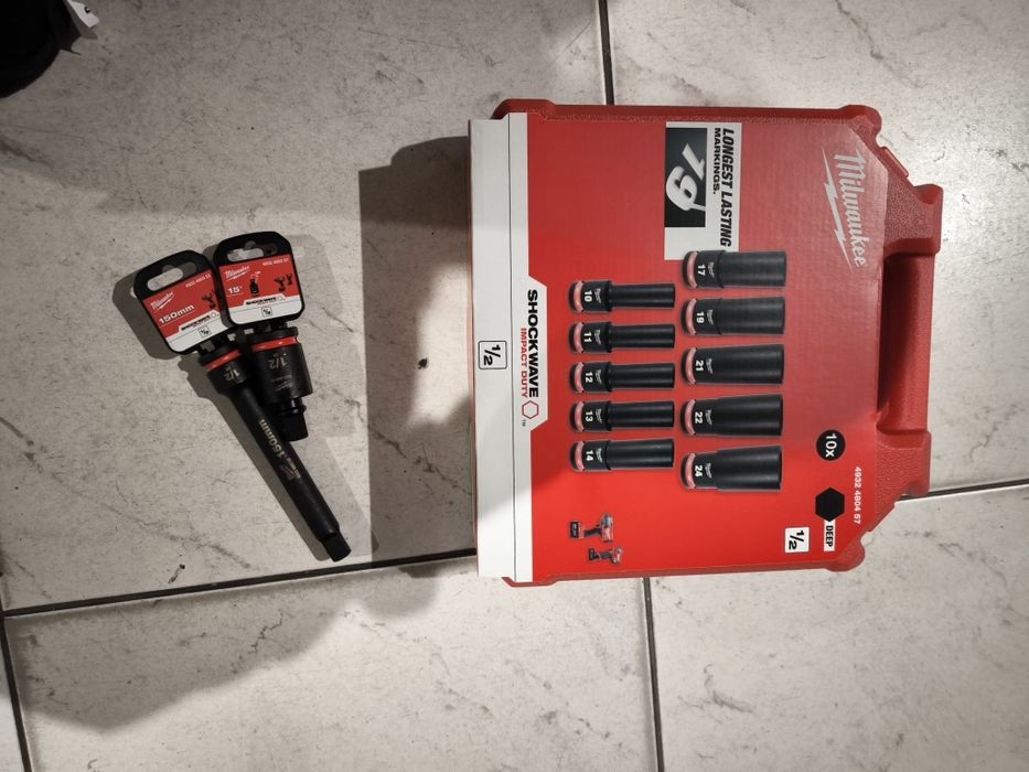 Zestaw nasadek udarowych 1/2 " Milwaukee