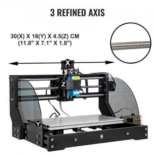 Máquina de Gravação CNC 3018 Pro Max com Laser de 500mW