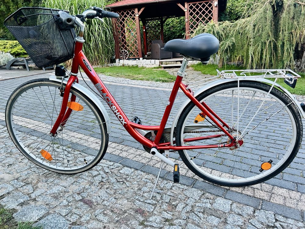 Rower BlackShox z koszyczkiem