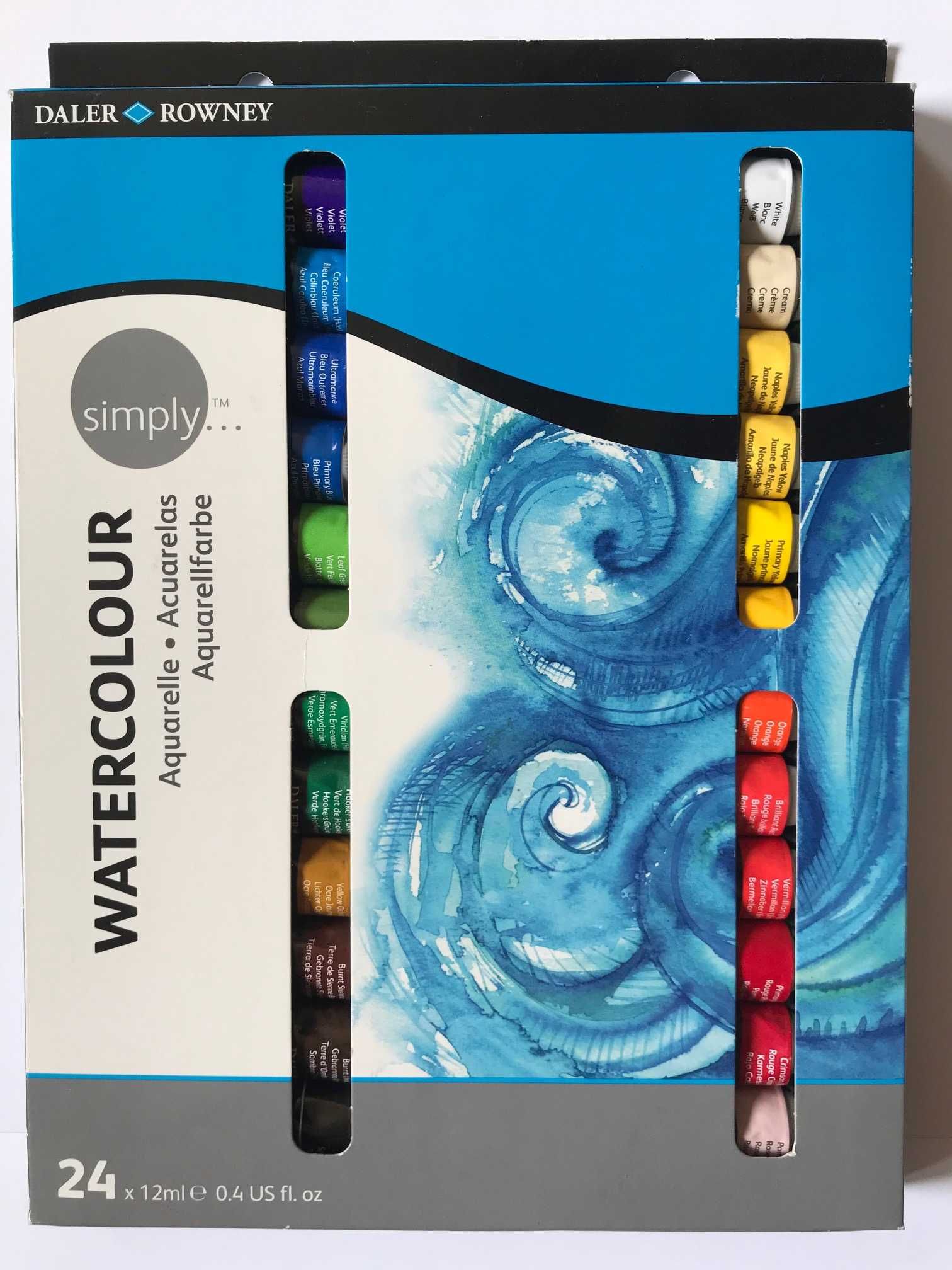 Farby akwarelowe Daler Rowney Simply Watercolour 24 x 12 ml