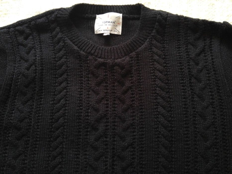 sweter męski czarny