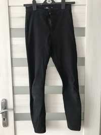 spodnie jeansy sinsay  czarne wysoki stan 36