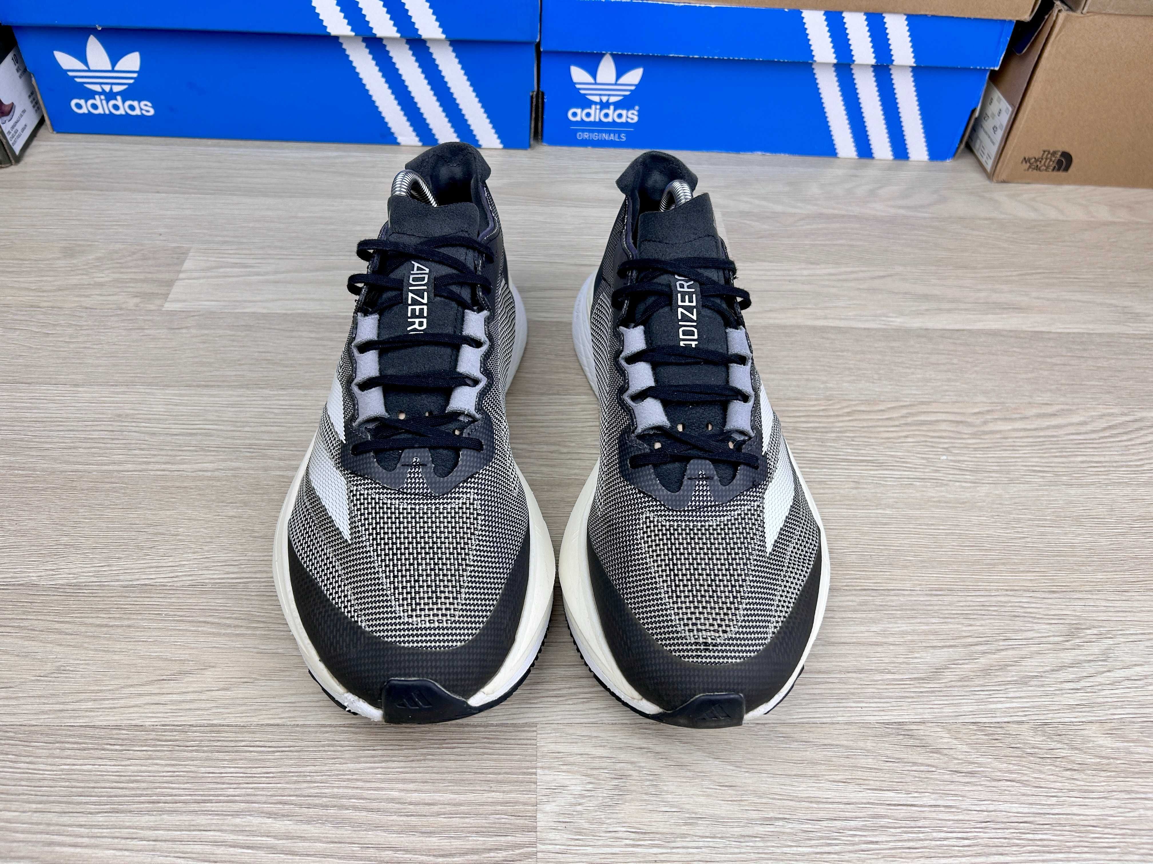 Кроссовки Adidas Adizero Boston 12 беговые сеточка серые 44