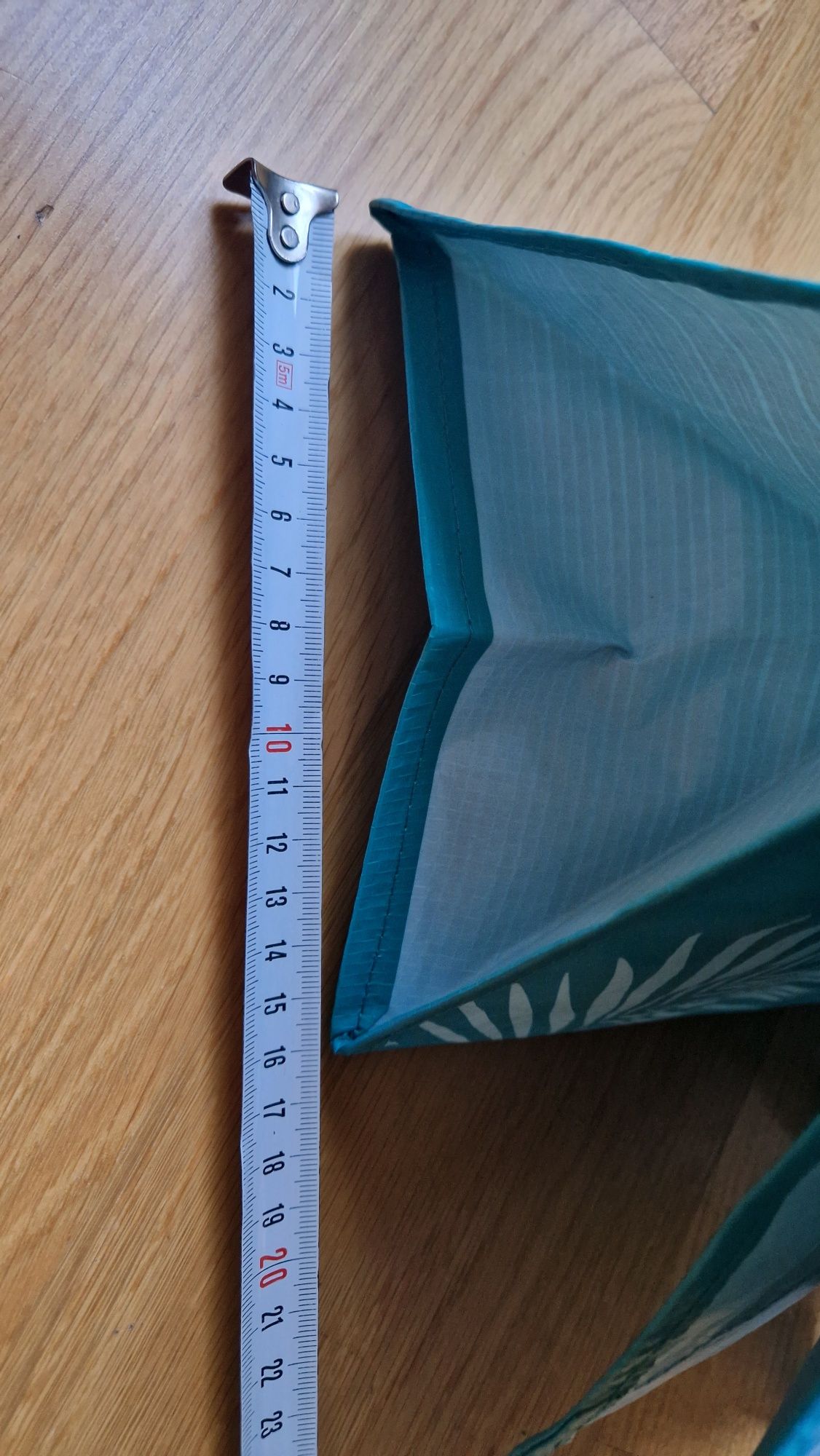 Torba niebieska z szerokim dnem
