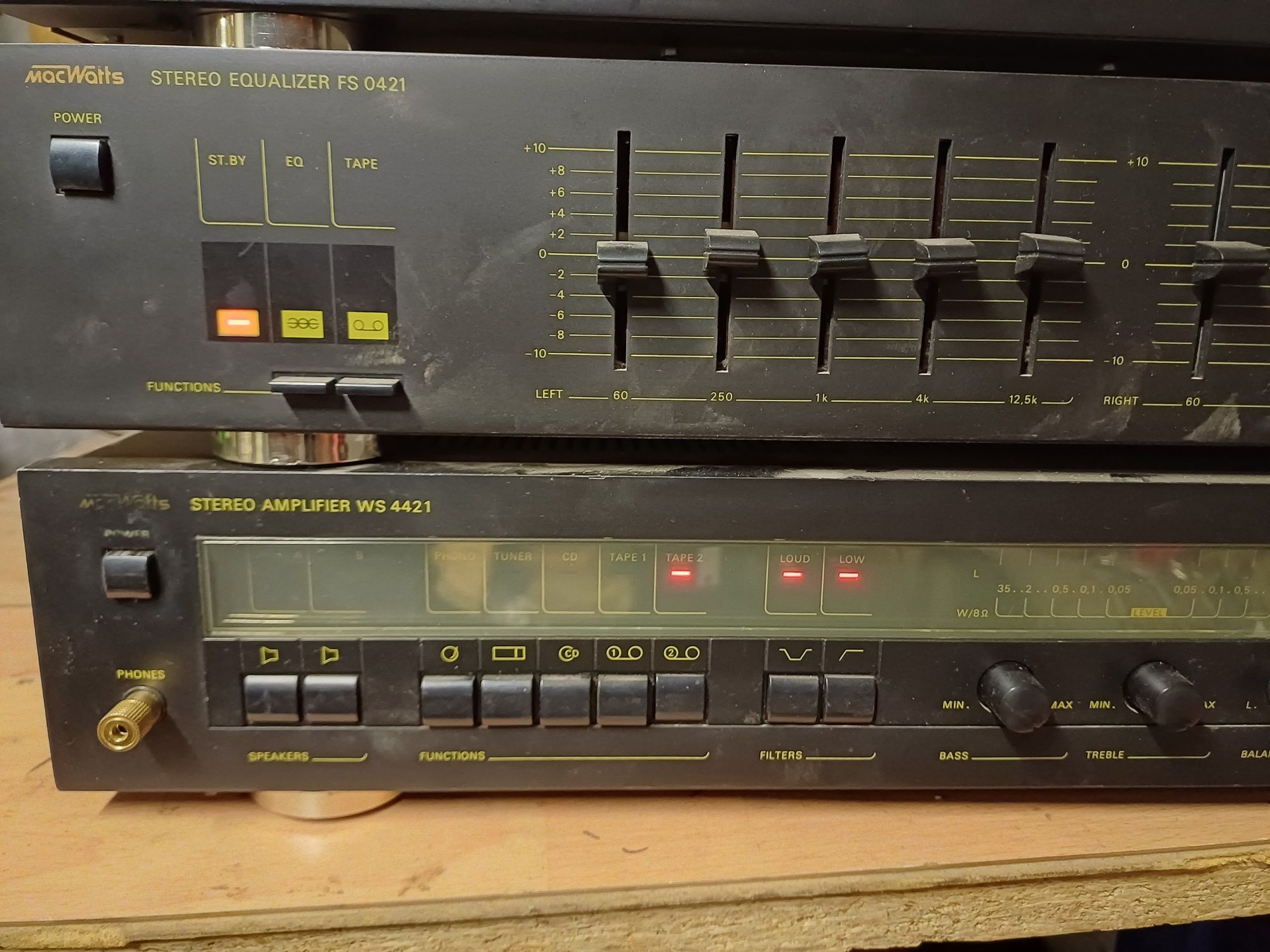Mac Watts wieża stereo MDS440 AS6411 FS0421 WS4421