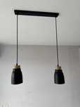 Lampa wisząca sufitowa loftowa czarna
