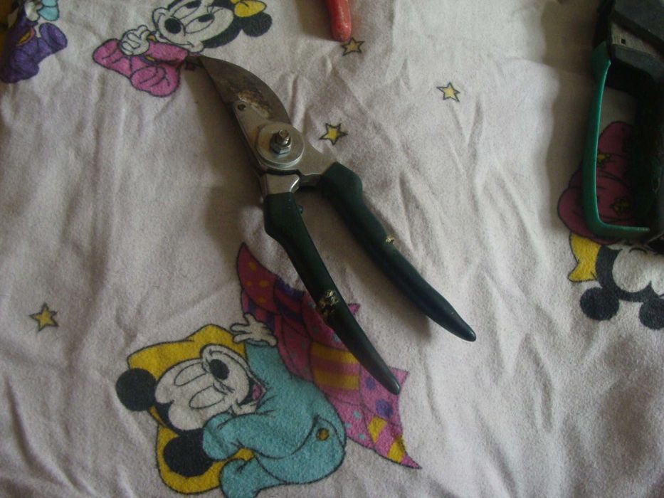 Nożyce ręczne do pod koszenia trawy używane+sekator używane-sprzedam