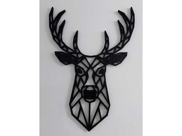 Druk 3D, drukowanie 3D,  kolekcja ozdób na ścianę - głowy zwierząt