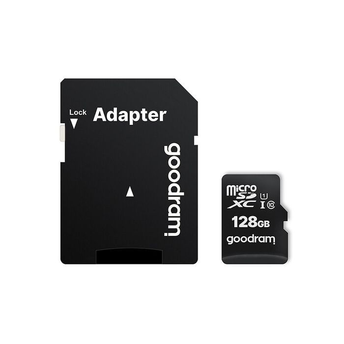 GOODRAM karta pamięci microSD 128GB 100MB/s class 10 UHS I z adapterem