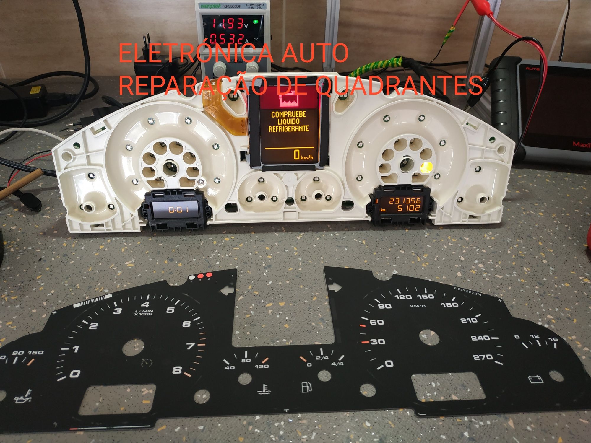 LCD, displays reparação Opel, Audi,Volkswagen, Peugeot, Niss