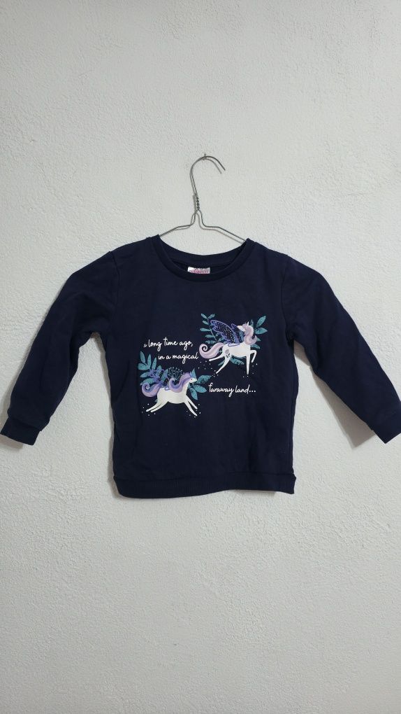 Zestaw bluz dla dziewczynki bluza niemowlęca ocieplana na jesień zimę