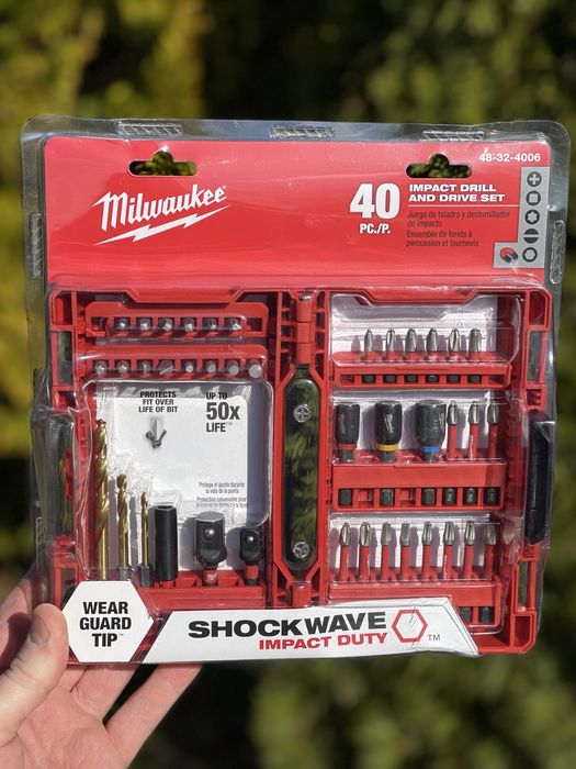 ФІРМОВІ Біти Milwaukee IMPACT Набір Біт Усилені 50X Life +Кейс USA