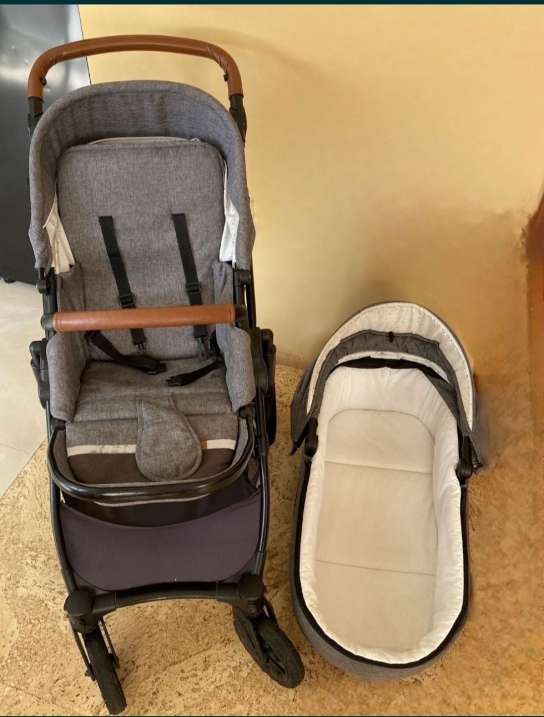 Wózek kinder kraft + fotelik cybex