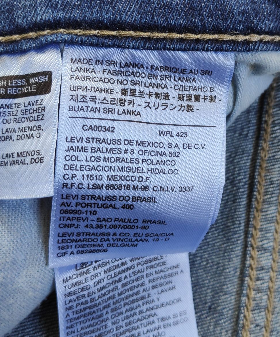 Levi's 508 легенькие джинсы regular taper оригинал W32 L30