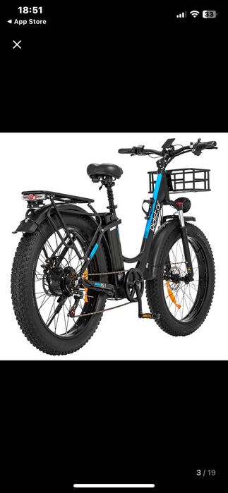 Bicicleta eletrica 1500W bateria de 48 V e 20 Ah