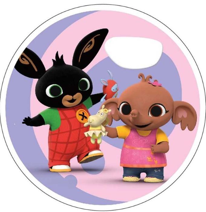 Opłatek na tort Urodziny Królik