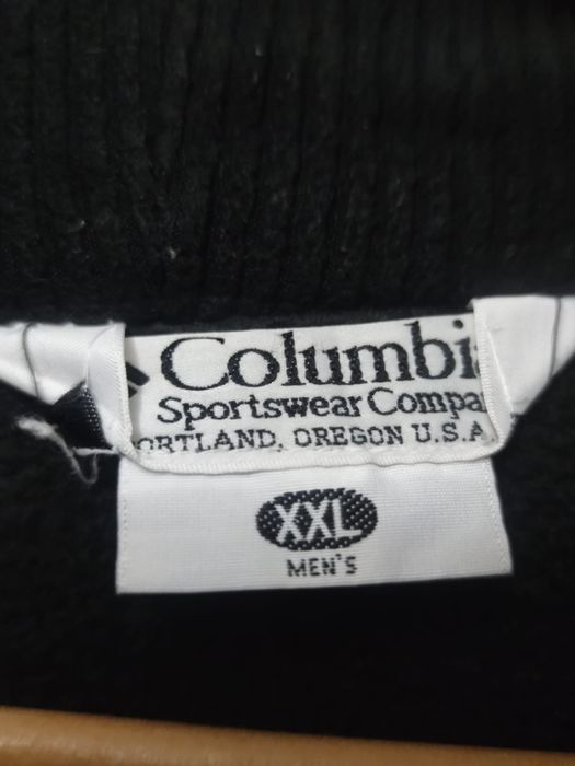 Kurtka Columbia Sportswear XL XXL niebieska wiatrówka z podpinką ociep