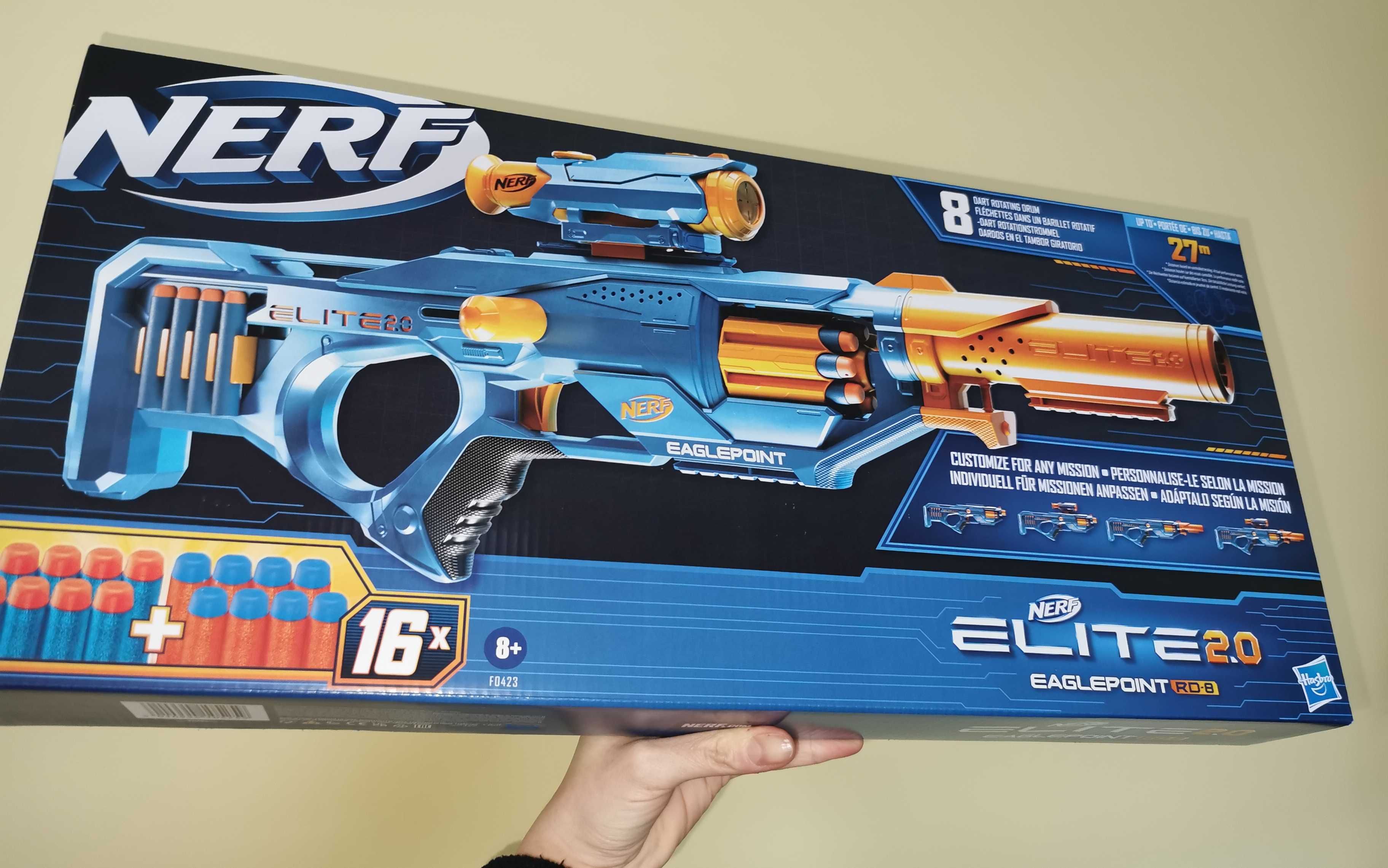 Nowy zestaw NERF Elite 2.0 pistolet wyrzutnia + 16 strzałek