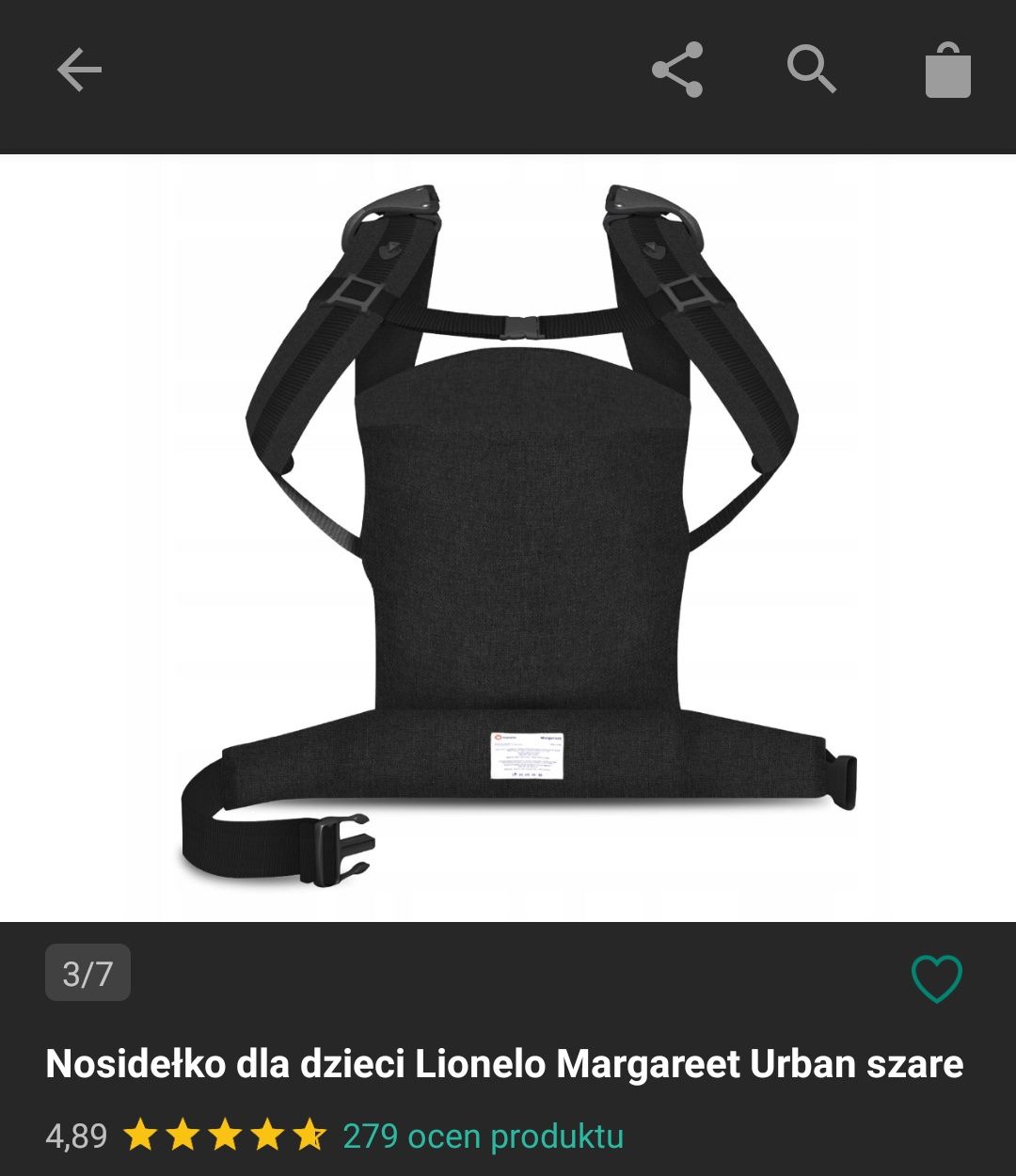 Nosidełko dla dzieci Lionelo