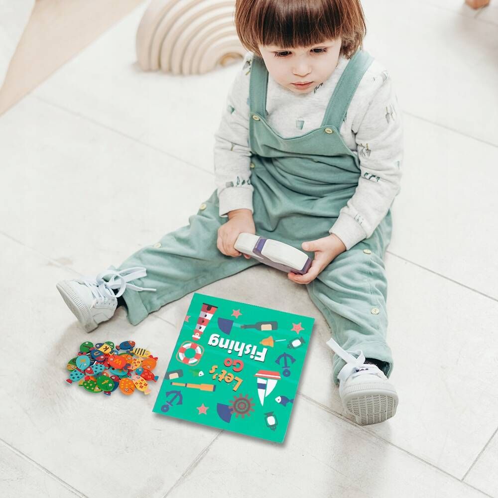 Gra Łowienie Rybek Nauka Literek Czytania Magnes Zabawka Montessori