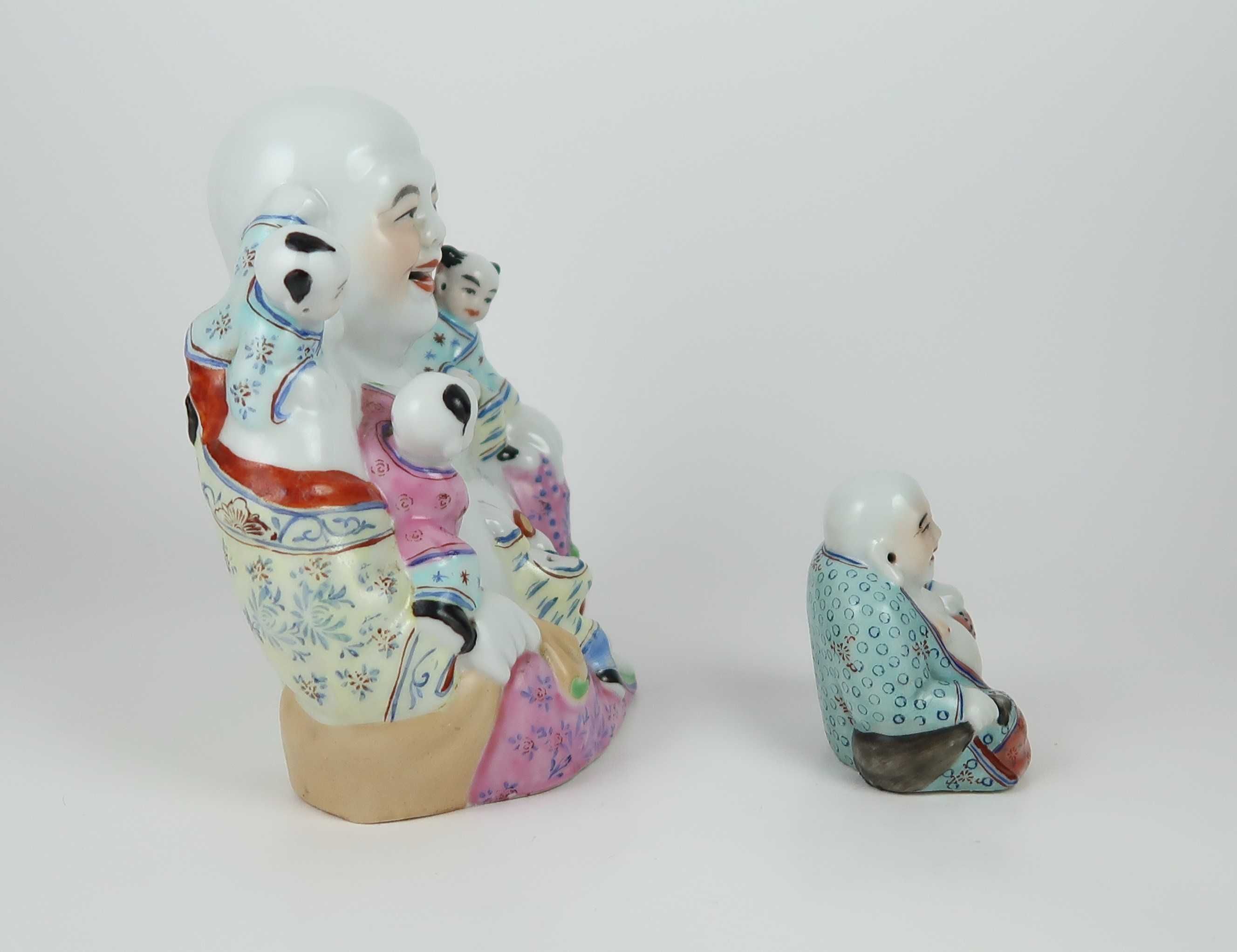 Budas policromados porcelana da China, CADA
