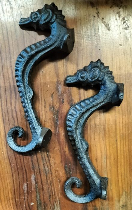 Puxadores Em Ferro Cavalos Marinhos