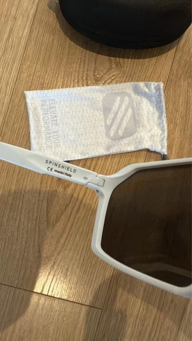 Rudy Project Spinshield okulary kolarskie/sportowe white/gold  uzywane