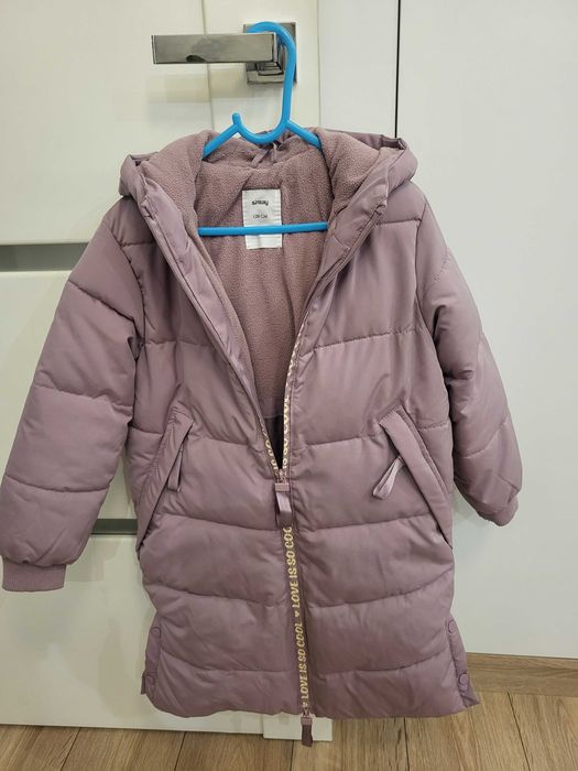 Kurtka zimowa dziewczęca w rozm 128 jak nowa