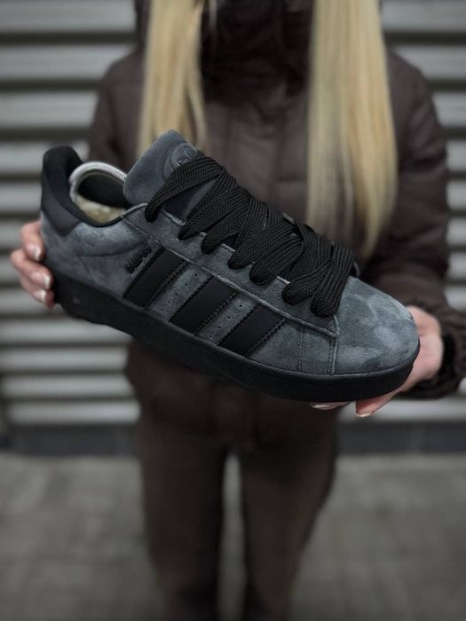 Чоловічі зимові кросівки Adidas Campus хутро