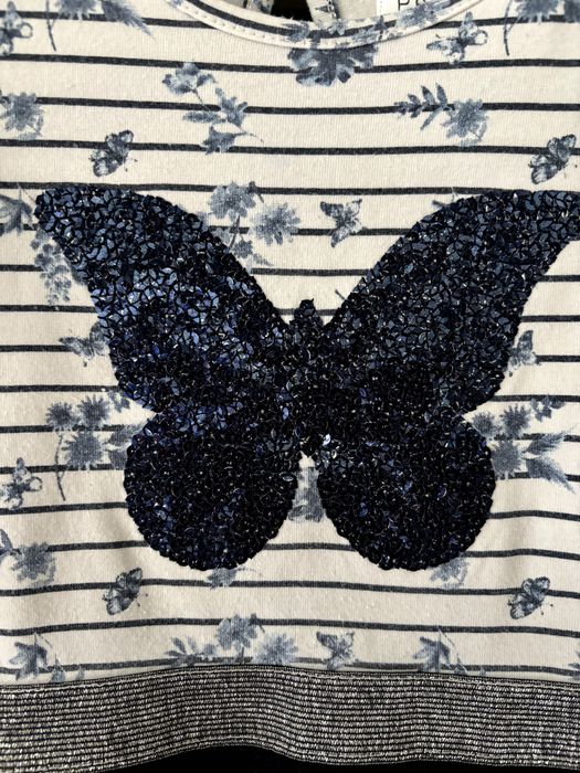 Elza, Elsa, Frozen, Kraina Lodu. Motylek  zestaw sukienek 110 116 HM