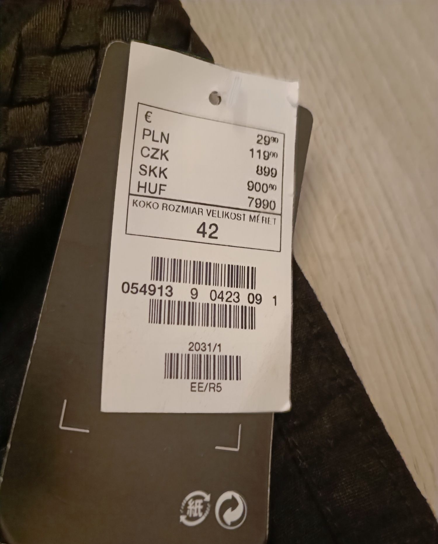 Spodnie czarne ciążowe H&M mama r.42