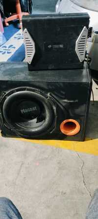 Subwoofer e amplificador