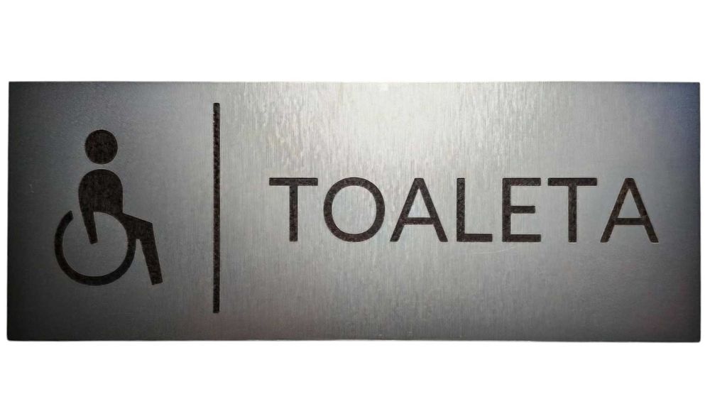 Tabliczka na drzwi "TOALETA INWALIDÓW"