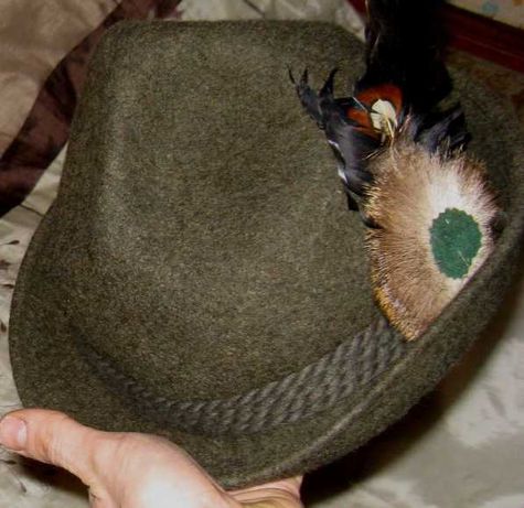 Шляпа мужская охотничья фетр Германия Faustmann 60 р