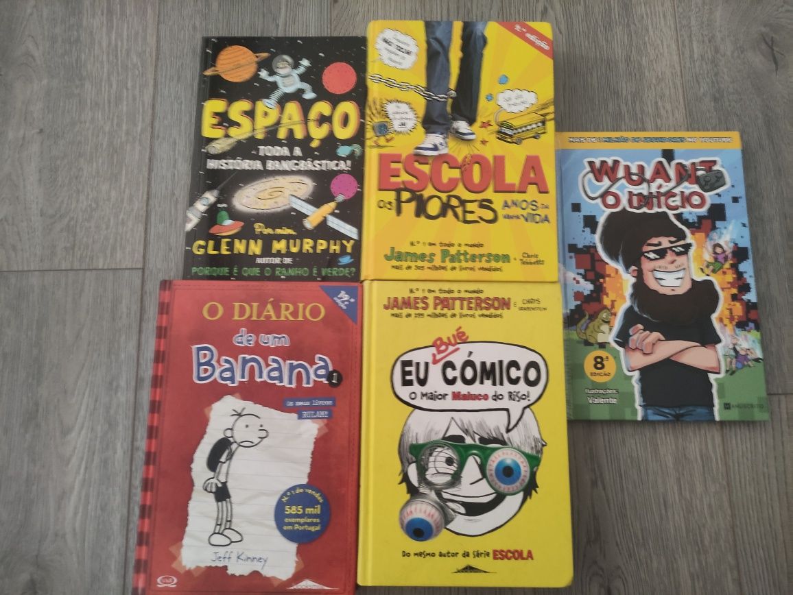 Conjunto de livros cómicos para crianças, conjunto ou individual