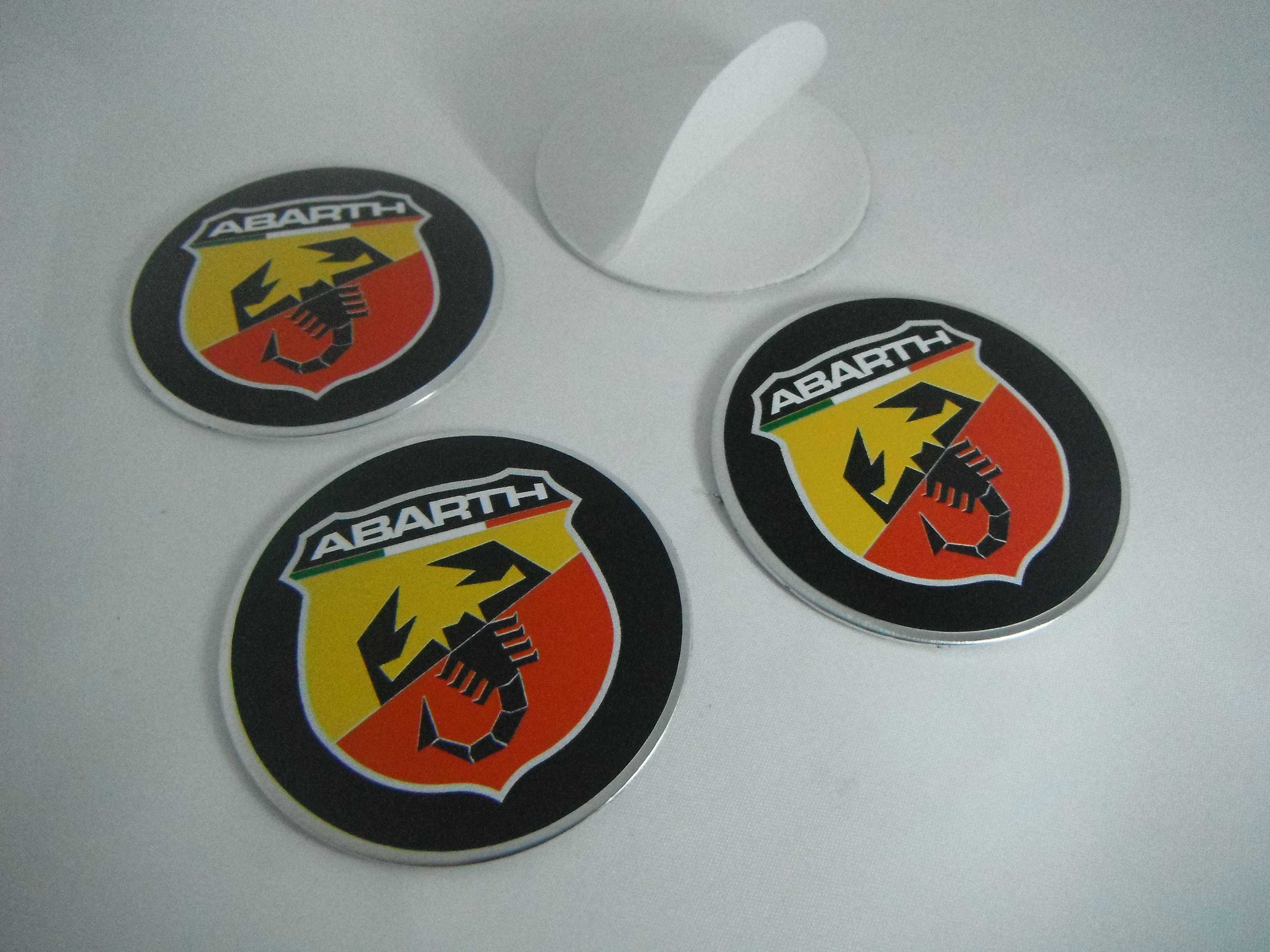 4 centros para jante, kit completo pronto a aplicar ABARTH -ver fotos