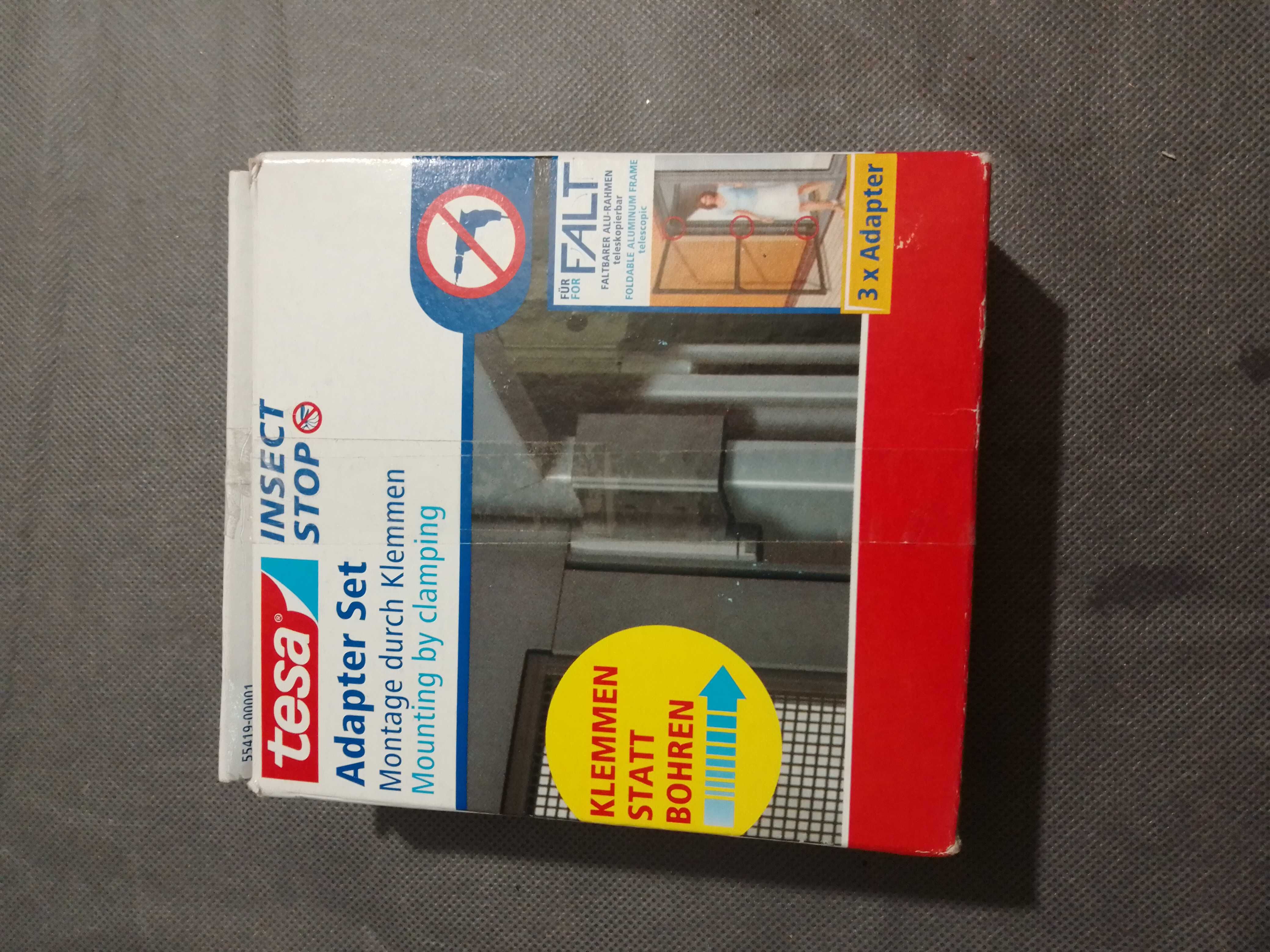 Zestaw adaptera do moskitiery Tesa