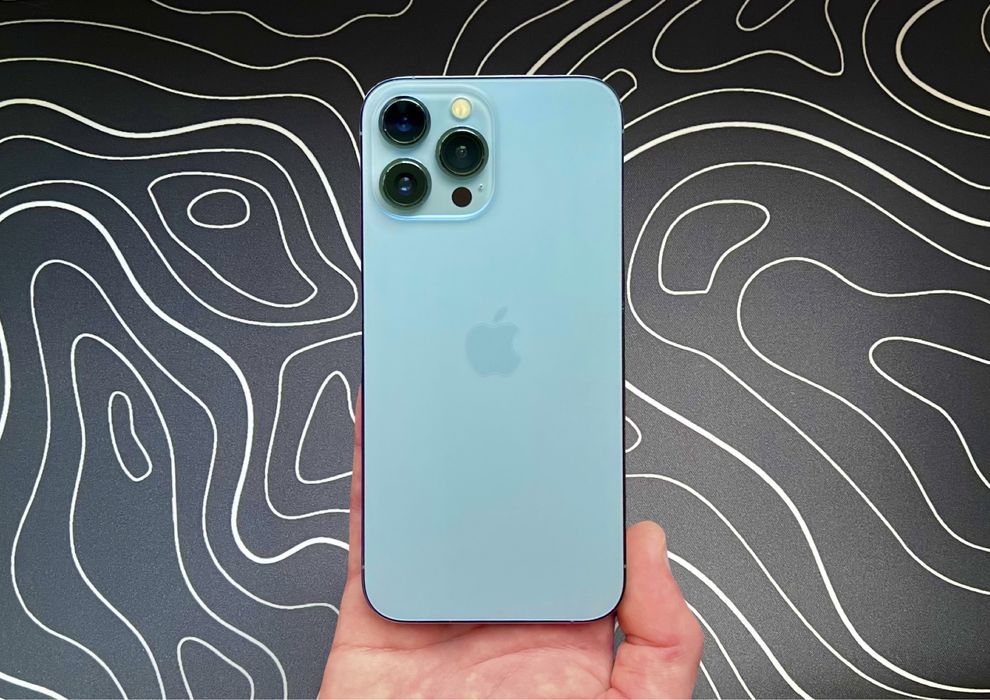 Дешевый iPhone 13 PRO MAX - 128 гб - 85% АКБ - NEVERLOCK - SIERRA BLUE