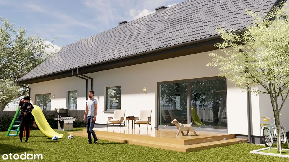 Dom jednorodzinny dwulokalowy w pięknej i spokojnej okolicy