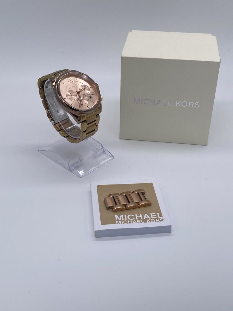 Zegarek damski Michael Kors Janelle Różowe złoto złoty na lato MK7108