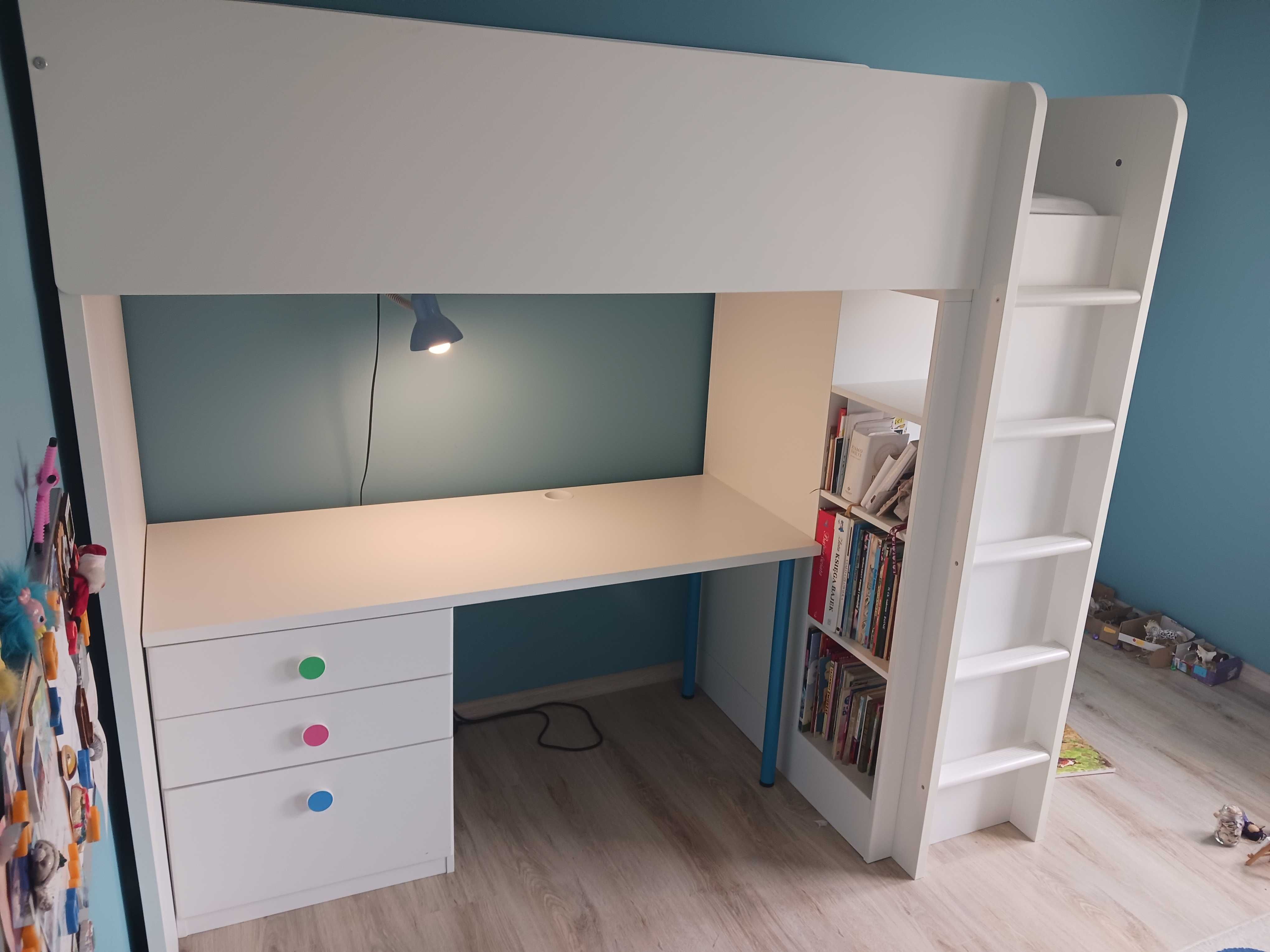 Łóżko piętrowe Ikea Stuva z biurkiem