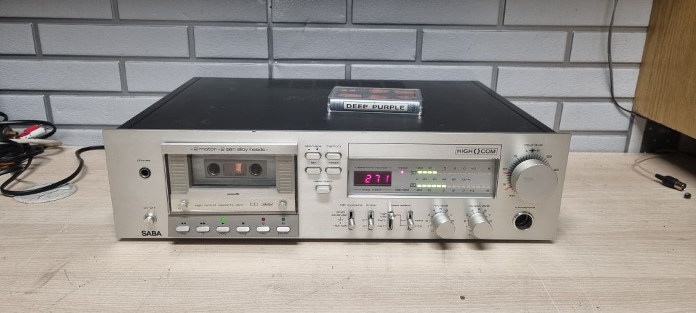 Magnetofon deck SABA cd-362. Nowe paski