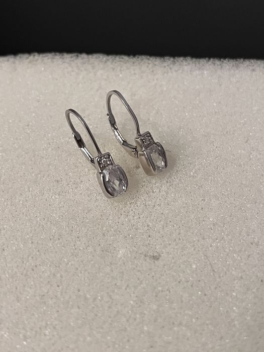 Kolczyki srebrne z cyrkoniami