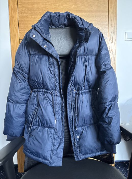 Kurtka parka granatowa H&M rozmiar 170 (odpowiada S/M) stan bdb