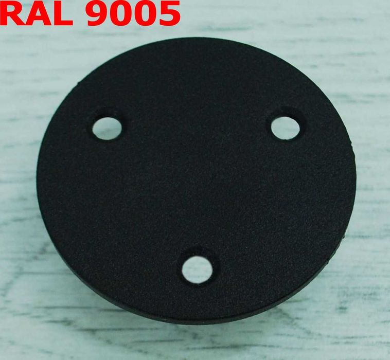 Wieszak Hak Uchwyt metalowy kuty na doniczkę - Czarny RAL 9005 (W02)