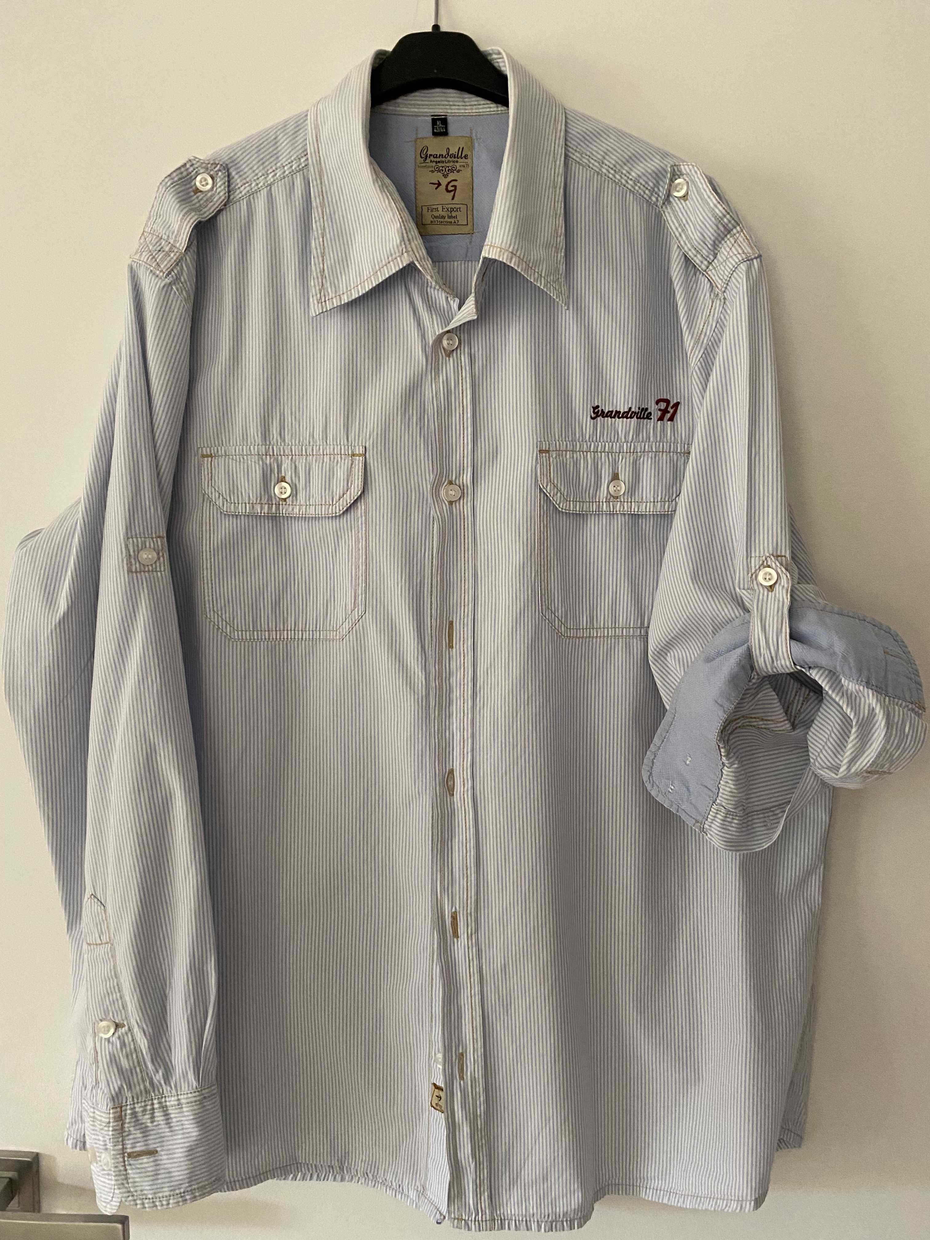 Młodzieżowa kurtka- 100% bawełna H&M + koszula C&A