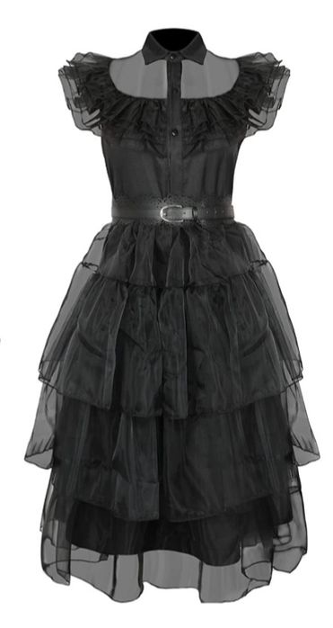 Strój wenesday dla dorosłych +akcesoria rozmiar M